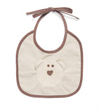 Stefano Ricci cotton kids bib with teddy bear logo (British brand)