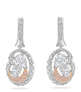 Harrods Boodles Platinum, Rose Gold and Diamond National Gallery Motherhood Earrings- Buy online at McGrocer