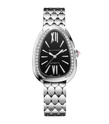Harrods Bvlgari Serpenti Seduttori Stainless Steel and Diamond Watch 34mm- Buy online at McGrocer