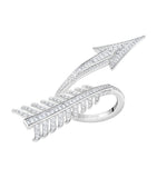 Boucheron white gold diamond Flèche ring (British brand)