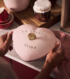 Staub heart cocotte 20cm cast iron - British product