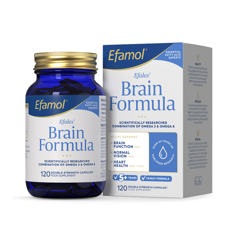Efamol brain supplement capsules 120ct, imported from the UK