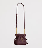 Saint Laurent Mini Jamie Shoulder Bag in lambskin, imported from the UK