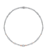 Harrods Boodles Platinum, Rose Gold and Diamond Play of Light Necklace- Buy online at McGrocer