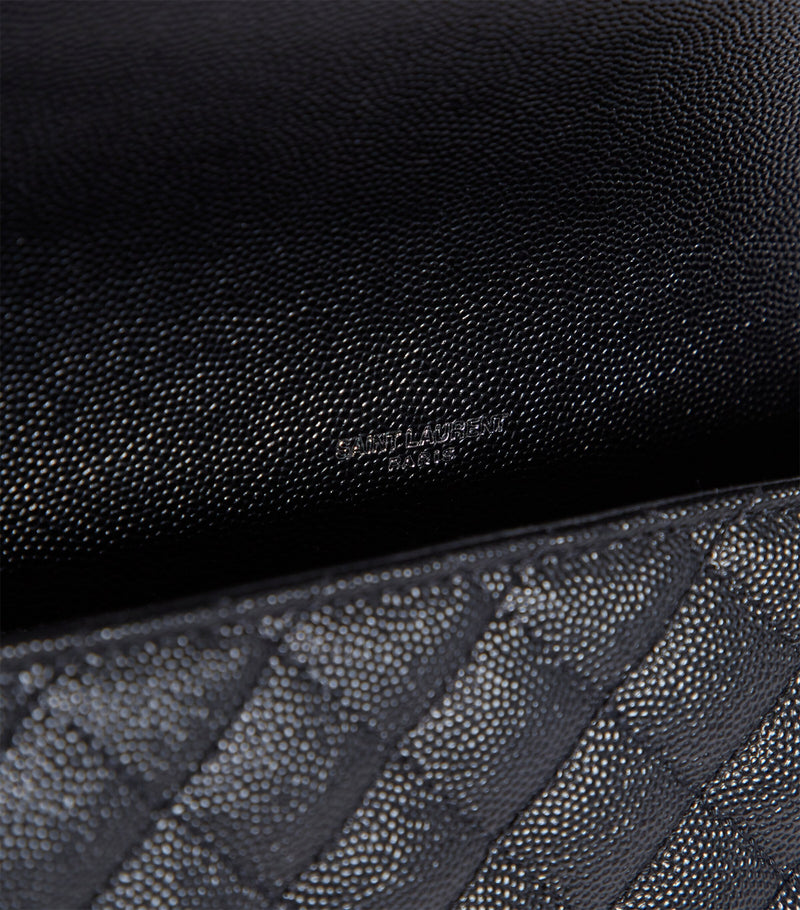 Saint Laurent medium envelope matelassé shoulder bag (British brand)