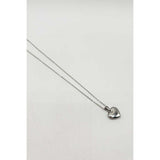 SVNX chunky heart pendant necklace in silver, UK version