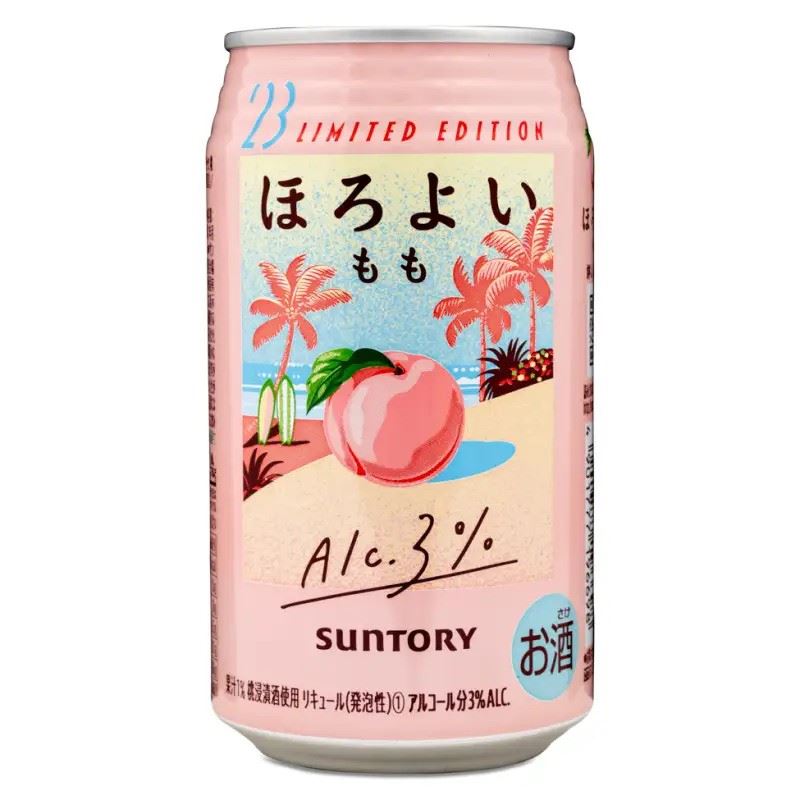 Suntory Horoyoi peach chuhai spritzer can - British product
