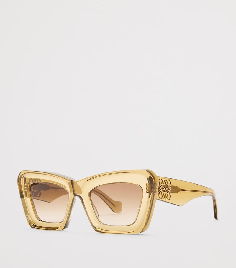 LOEWE bevelled cat eye sunglasses, UK version
