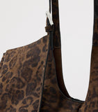AllSaints suede leopard print tote bag, UK version
