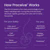 Proceive Pregnancy Trimester 1 60 Capsules, imported from the UK