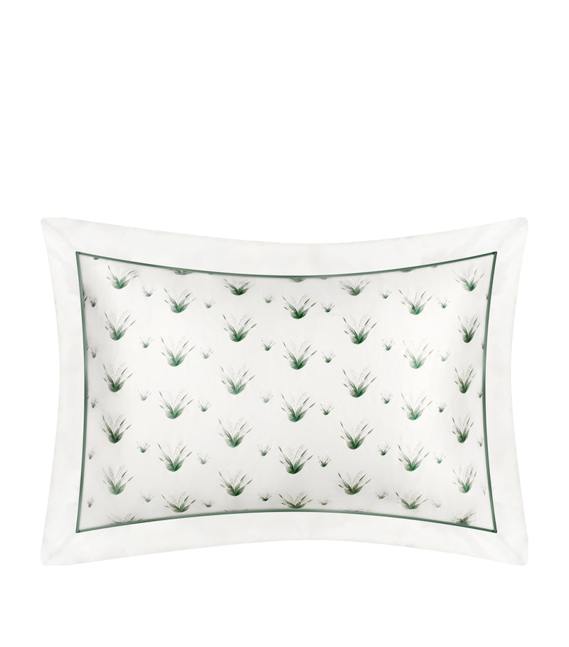 Gingerlily silk Oxford pillowcase Lily of the Valley 50cm x 75cm, imported from the UK