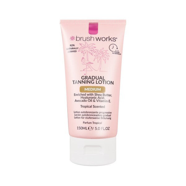 Brushworks Gradual Tan Lotion Medium 150ml - British product