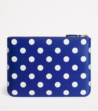 Comme des Garçons Wallet leather polka-dot zipped pouch (British brand)