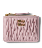 Harrods Miu Miu Leather Matelassé Zipped Card Holder- Buy online at McGrocer