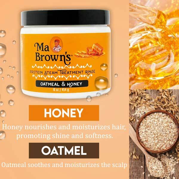 Ma Browns Oatmeal Honey Protein Steam Treatment 454g, imported from the UK