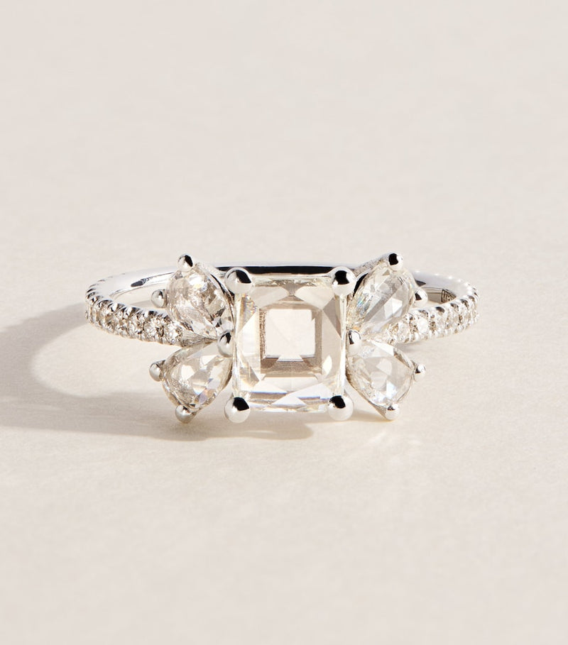 Suzanne Kalan butterfly ring white gold diamond, UK version