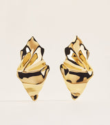Harrods Alexis Bittar Gold-Plated Crumpled Earrings- Buy online at McGrocer