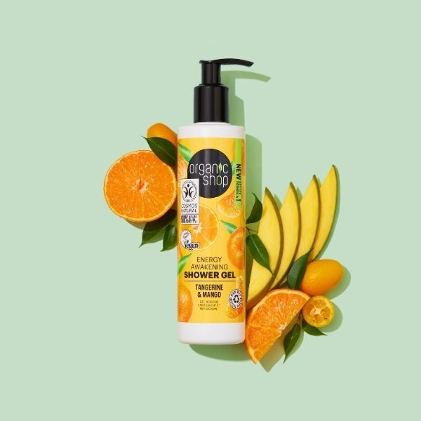 Organic Shop Energy Tangerine & Mango shower gel 280ml (British brand)