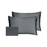 Superdrug Silk Addict 100% Mulberry Silk Pillowcase Twinpack Charcoal- Buy online at McGrocer
