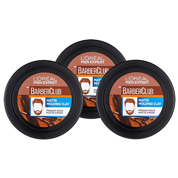 L'Oreal Men Expert Matte Hair Clay Triple Pack, UK version