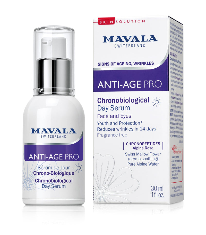 Mavala Anti-Age Pro Chronobiological Day Serum 30ml, imported from the UK