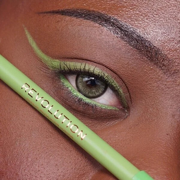 Revolution Streamline Waterline Eyeliner Pencil Green, imported from the UK