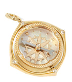 Annoushka yellow gold and diamond compass pendant, imported from the UK