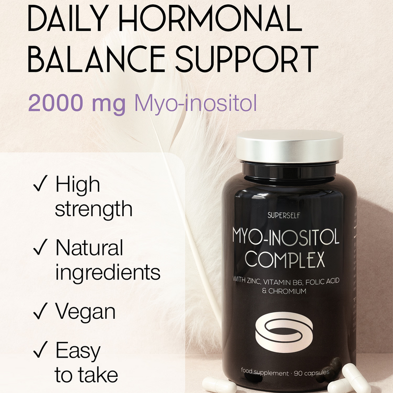 SuperSelf Myo-Inositol Complex 2000mg 90 vegan capsules, UK version