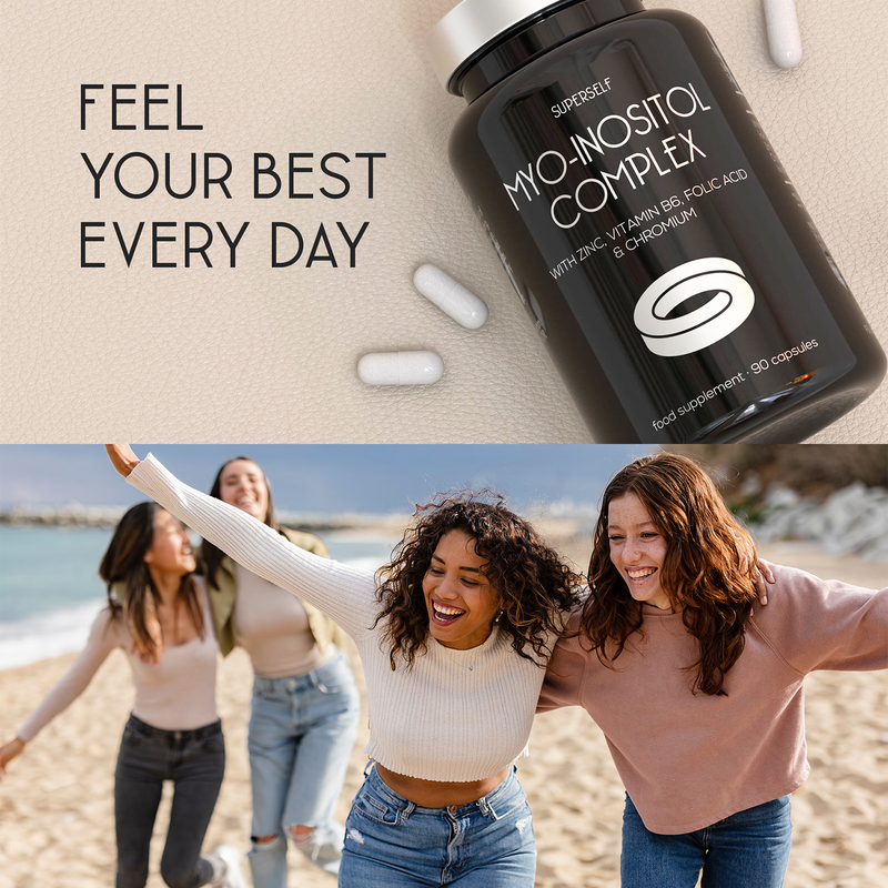 SuperSelf Myo-Inositol Complex 2000mg 90 vegan capsules, UK version