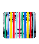 Harrods Fornasetti Striped Face Tray Wooden Tray 48cm x 60cm- Buy online at McGrocer