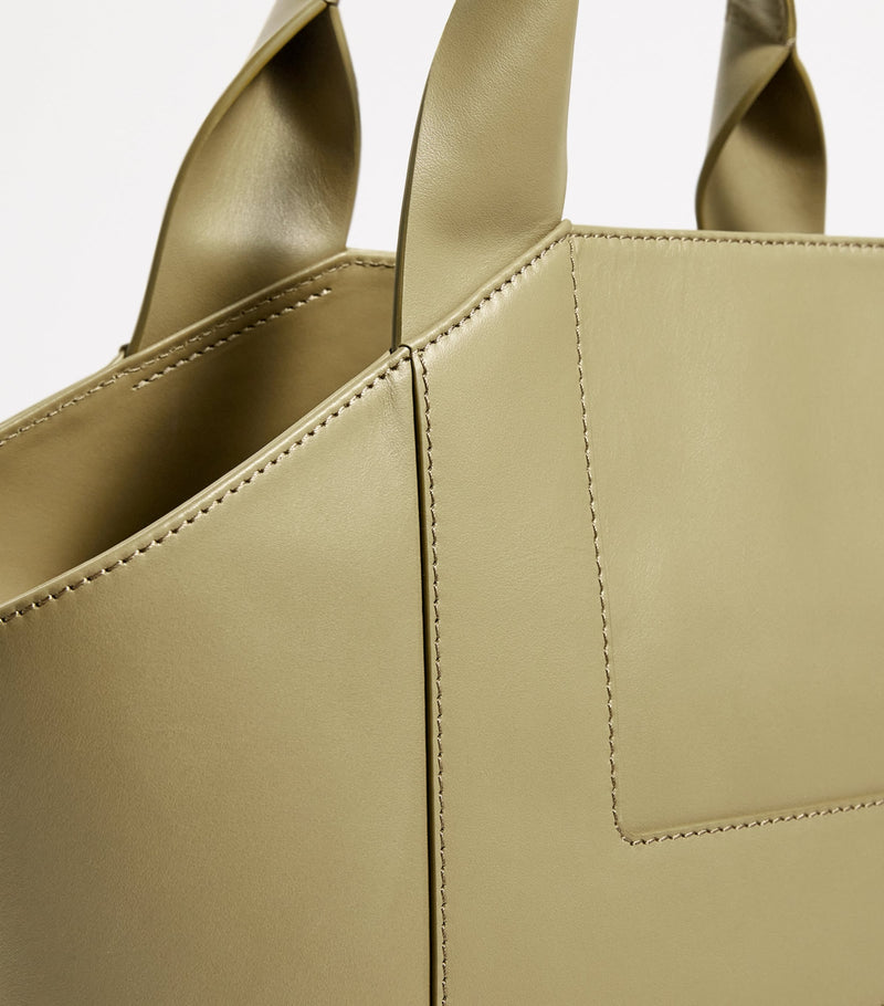 Harrods medium grab leather tote bag (British brand)