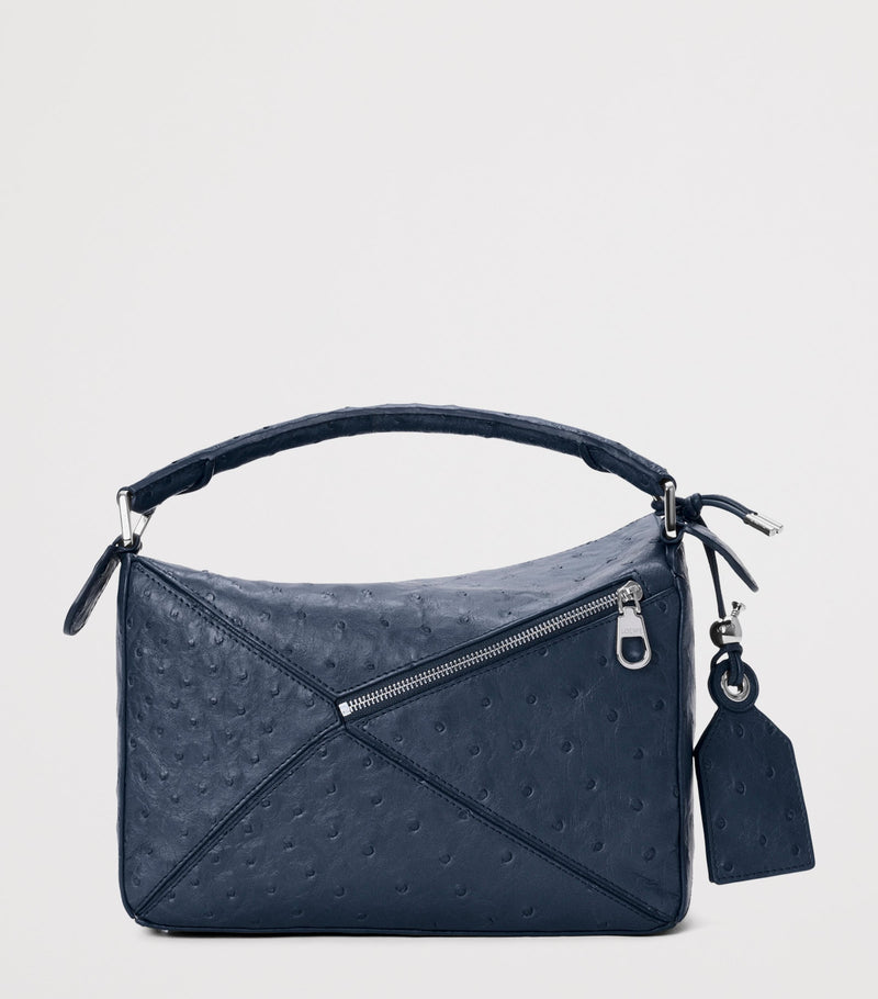 LOEWE Puzzle handbag small ostrich leather, imported from the UK