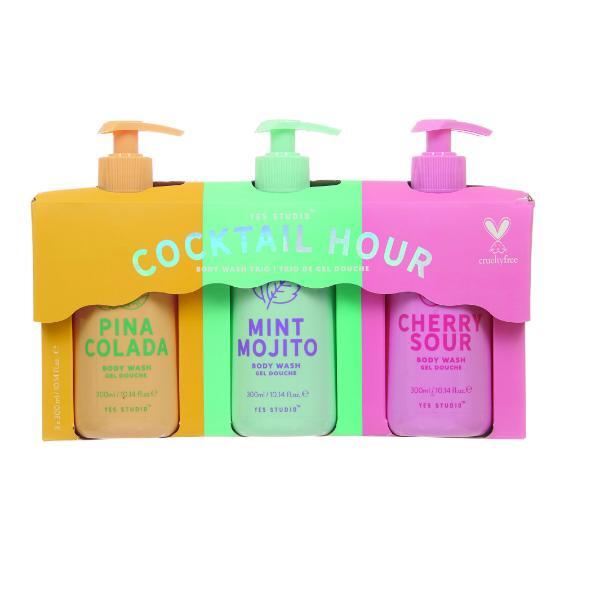 Yes Studio Cocktail Hour Body Wash Trio Gift Set (British brand)