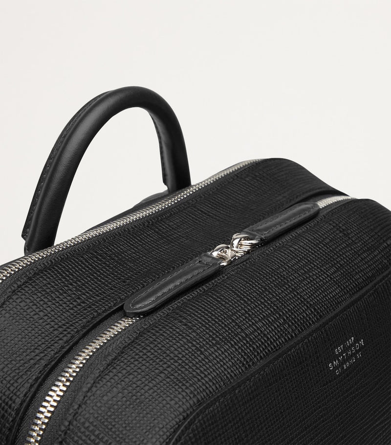 Smythson Panama backpack grained leather 38cm, UK version