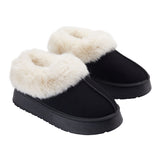 Livingandhome Closed-Toe Fleece-Lined Slippers UK Size 4