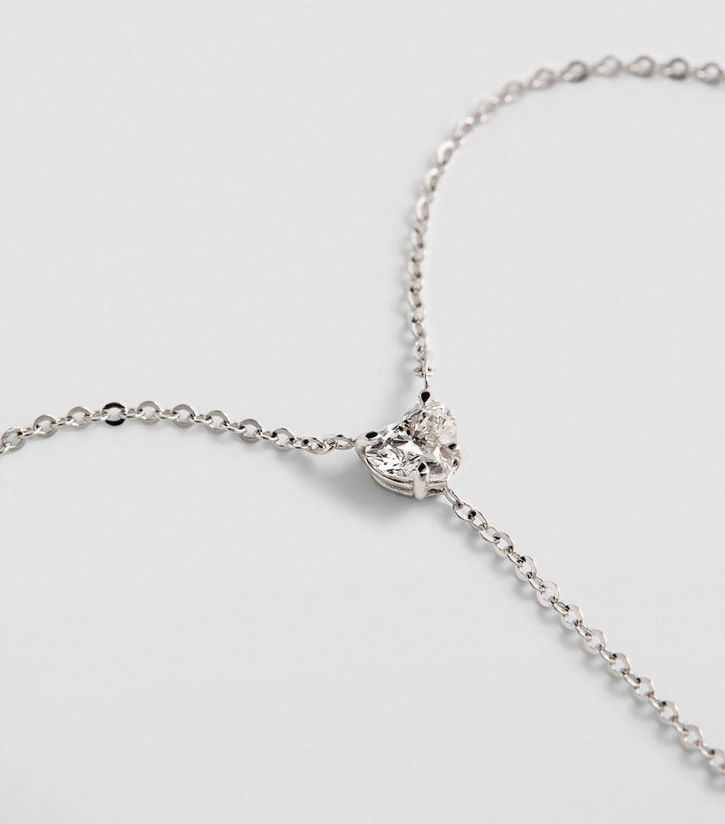 Anita Ko heart lariat necklace, imported from the UK