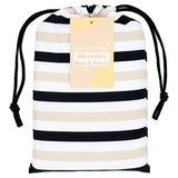 Superdrug Beach Microfibre Towel Stripe Beach Towel