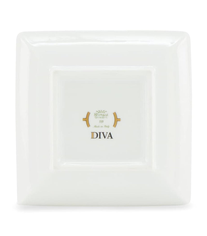 GINORI 1735 porcelain Colonna Diva square change tray 13.5cm, UK version