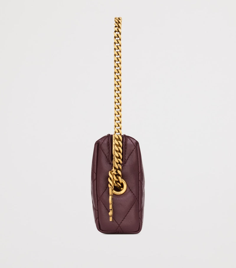 Saint Laurent Matelassé chain wallet small evening bag (British brand)