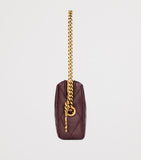 Saint Laurent Matelassé chain wallet small evening bag (British brand)