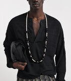 Emporio Armani beaded rope necklace, imported from the UK