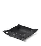 Harrods Aspinal Of London Medium Grained Leather Tidy Tray Desk Organiser 13cm x 13cm- Buy online at McGrocer