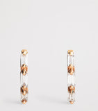 Suzanne Kalan rose gold diamond triple huggie earrings, UK version
