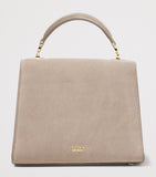 Aspinal of London midi suede Mayfair bag - British product