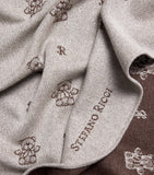 Stefano Ricci cashmere teddy blanket 90cm, imported from the UK