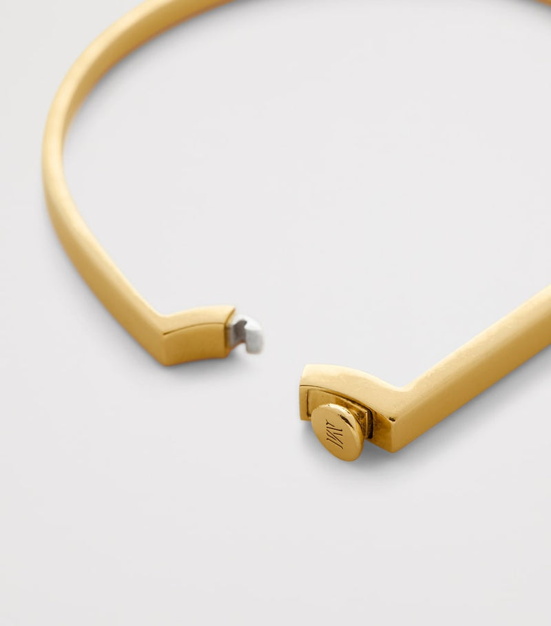 Monica Vinader Gold Vermeil Signature Bangle (British brand)