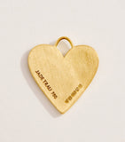 Jade Trau mini yellow gold diamond heart charm, UK version