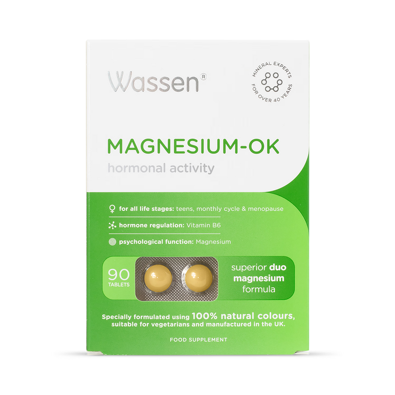 Wassen Magnesium-OK supplement 90 tablets (British brand)