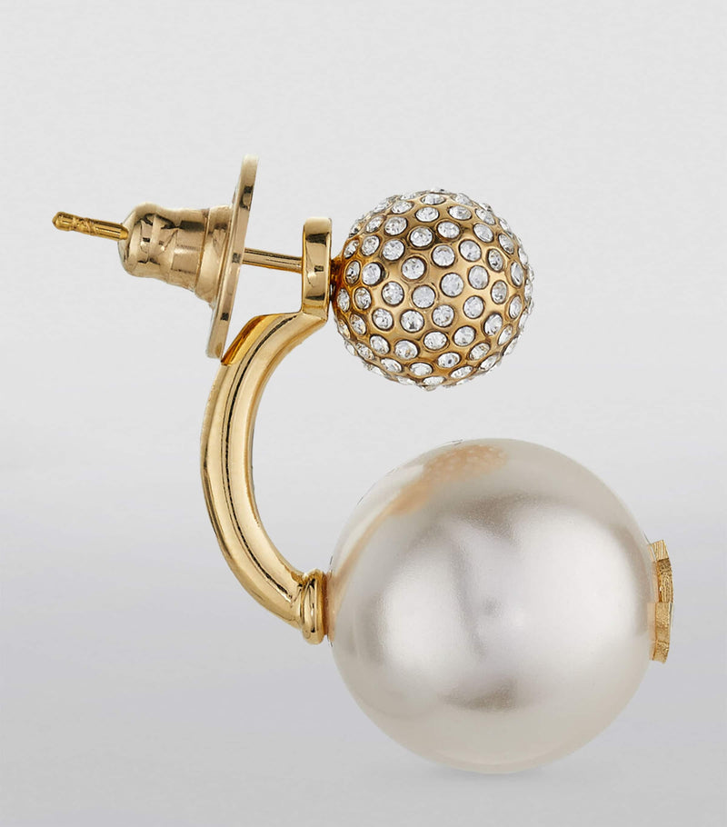 Jimmy Choo Auri single earring with crystals - British product