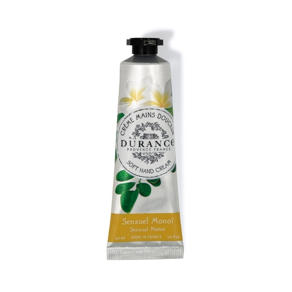 Durance Sensual Monoï soft hand cream 30ml - British product